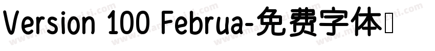 Version 100 Februa字体转换